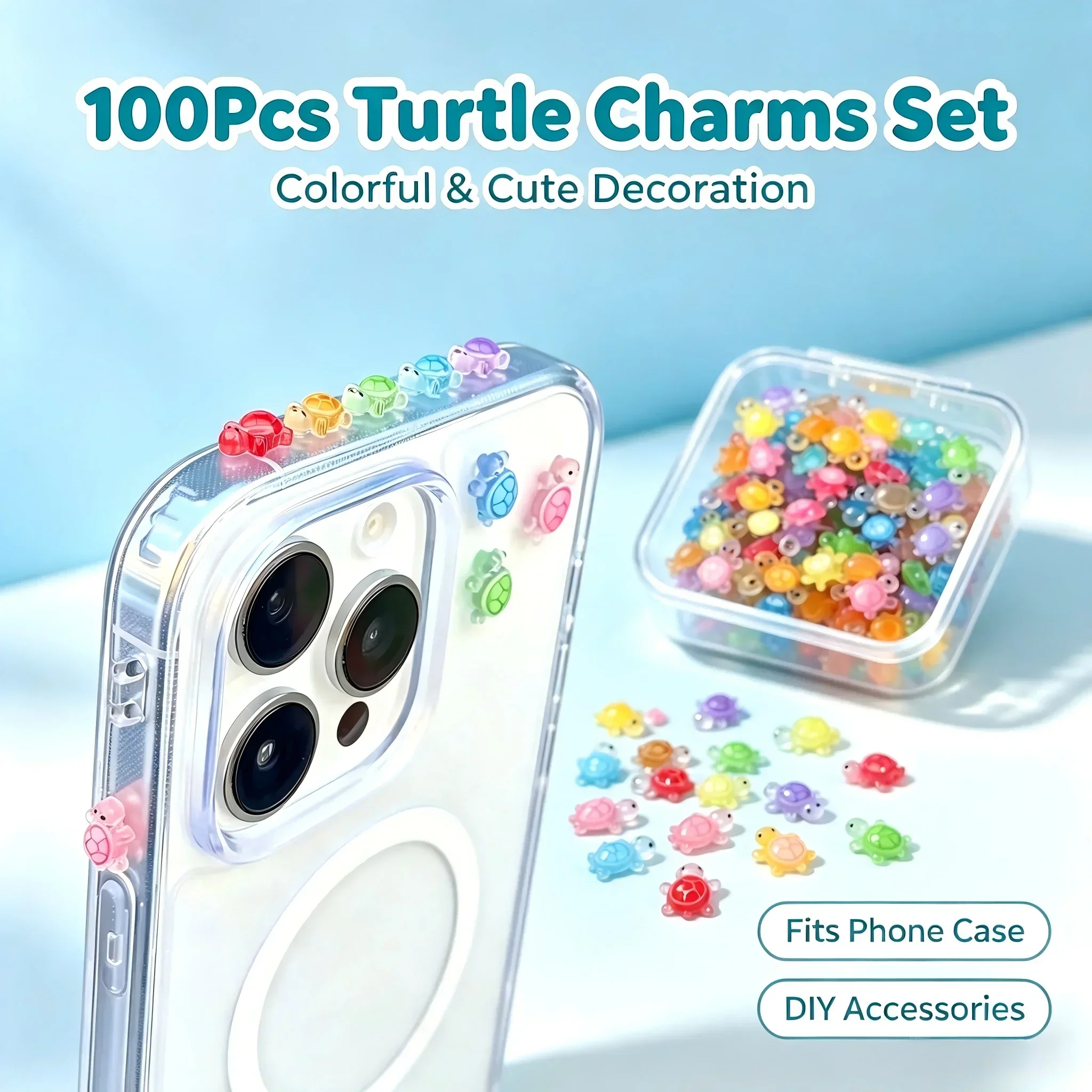Crafting Resin - 100 stuks/ Geluks-schildpad harsbedels Kpop Idol