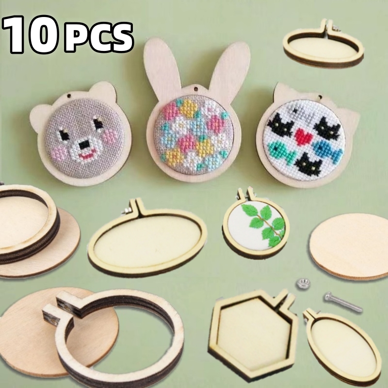 10 Stuks Mini Borduurring Hout - Wood Ring Blank recensie en prijs