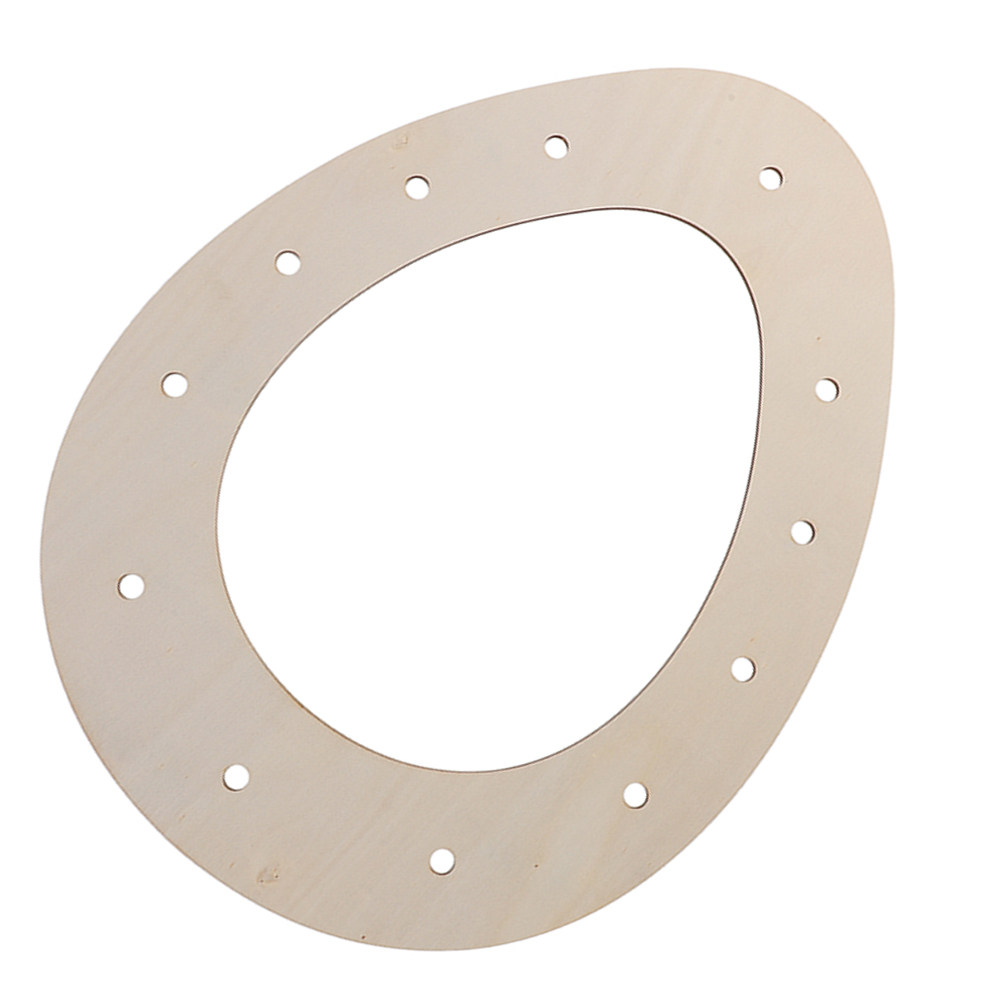DIY paaskrans, eivormige houte - Wood Ring Blank recensie en prijs