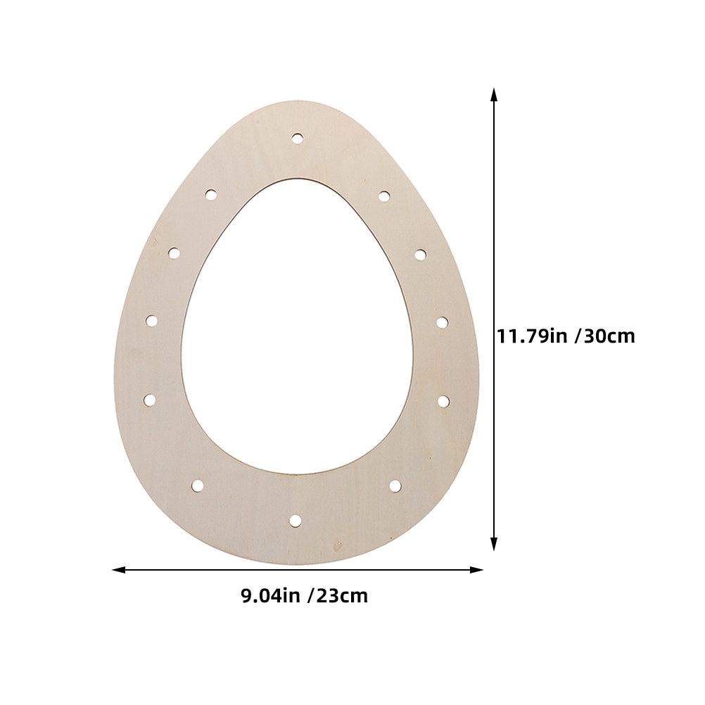 DIY paaskrans, eivormige houte - Wood Ring Blank recensie en prijs